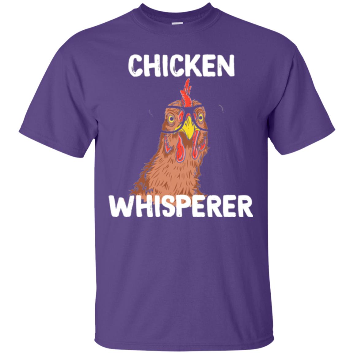 Chicken T-shirt Whisperer Purple