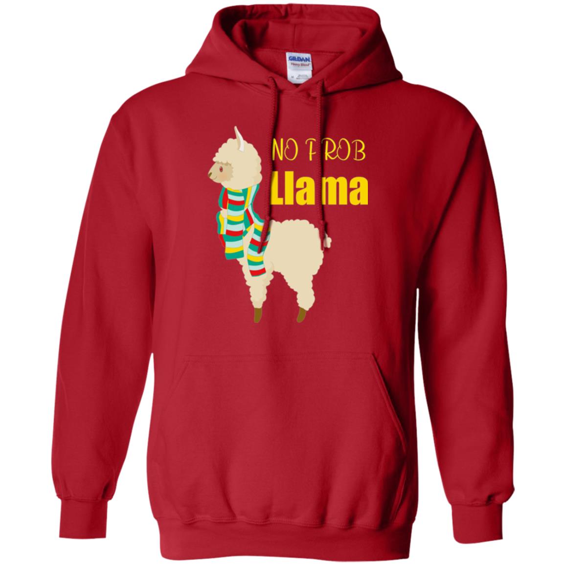 No Prob Llama T-shirt Red