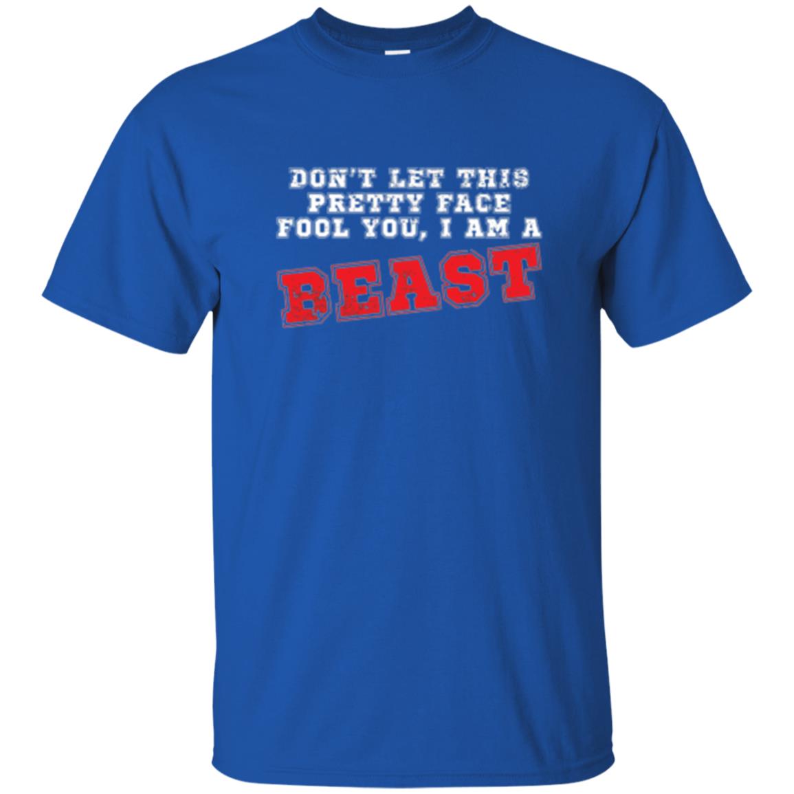 Wrestling T-shirt Don_t Let This Pretty Face Fool You Royal