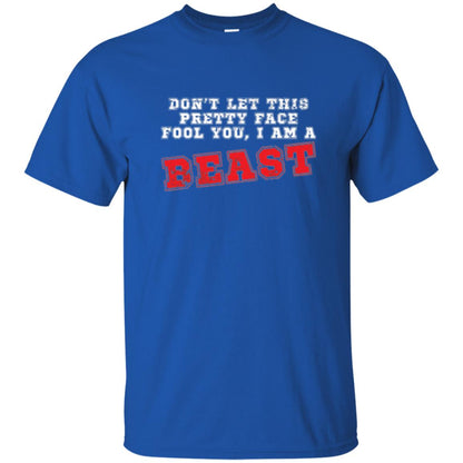 Wrestling T-shirt Don_t Let This Pretty Face Fool You Royal