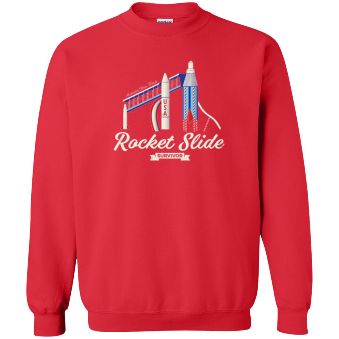 I Survived The Rocket Slide T-shirt Red