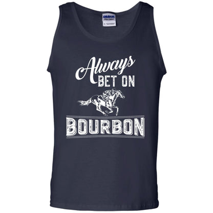 Kentucky T-shirt Always Bet On Bourbon In Horse Race Navy