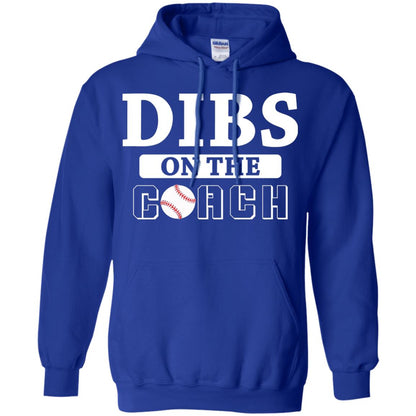Dibs On The Coach Baseball T-shirt Royal