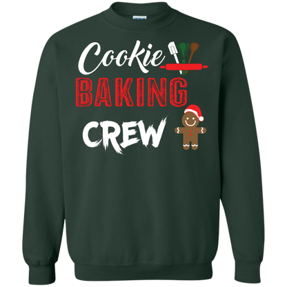 Christmas T-Shirt Cookie Baking Crew Forest Green