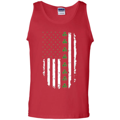 Irish American Flag St. Patrick_s Day T-shirt Red