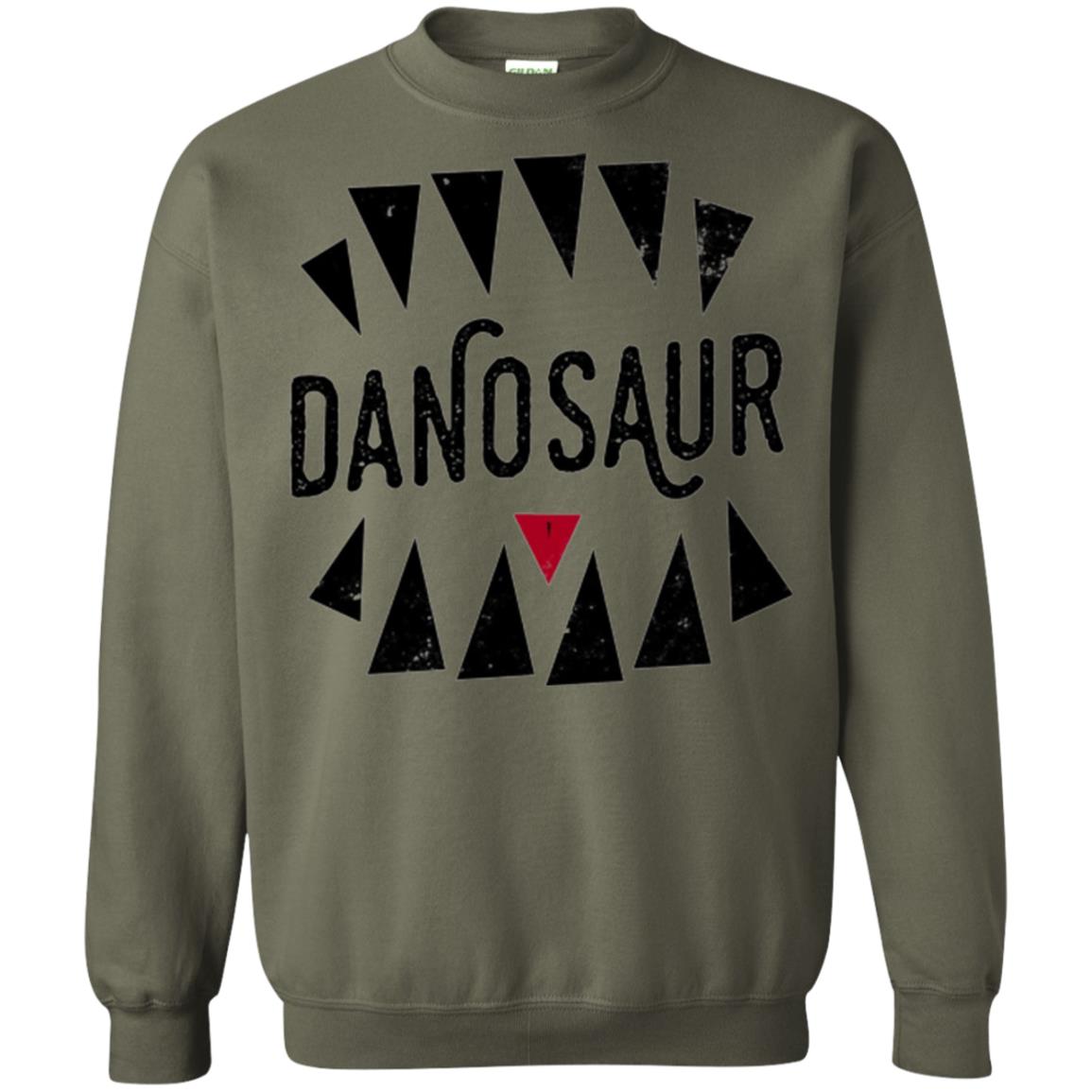 Dinosaus Lovers T-shirt Overly Excited Tourist Military Green