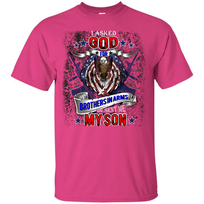 God Sent Me My Son Daddy T-shirt Heliconia