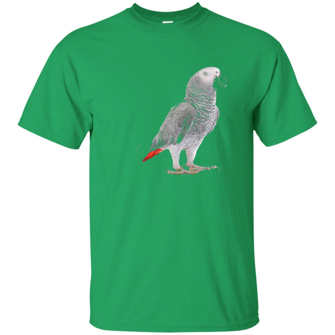 Funny African Grey Parrot Bird T-shirt Irish Green