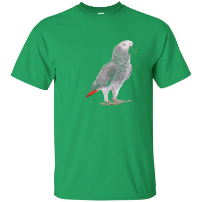 Funny African Grey Parrot Bird T-shirt Irish Green