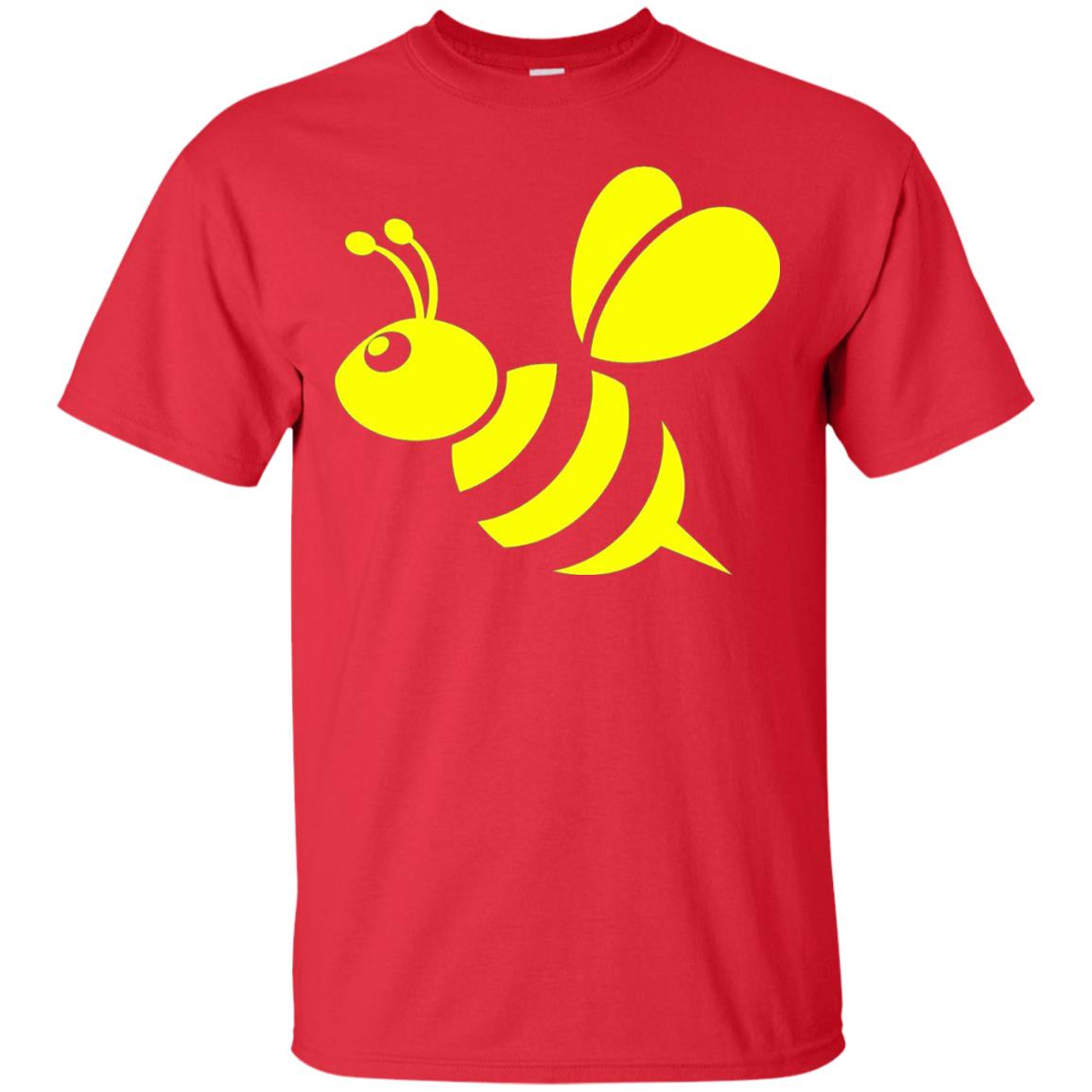 Yellow Honeybee Bee Lover T-shirt Red