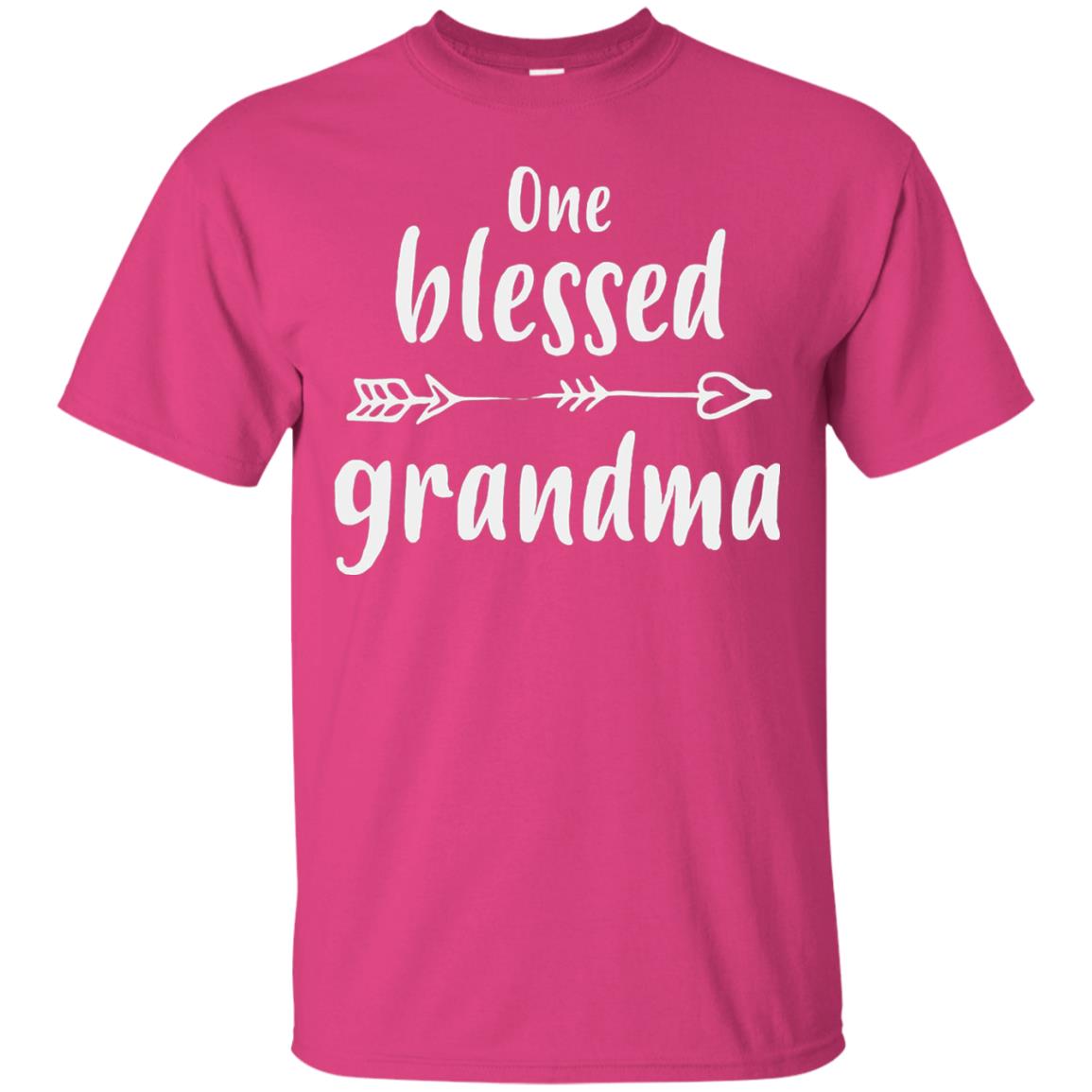 One Blessed Grandma Mothers Day Nana T-shirt Heliconia