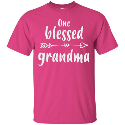 One Blessed Grandma Mothers Day Nana T-shirt Heliconia
