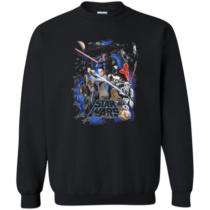 Film T-shirt Star Wars Last Jedi Classic Epic Film Poster Graphic Black