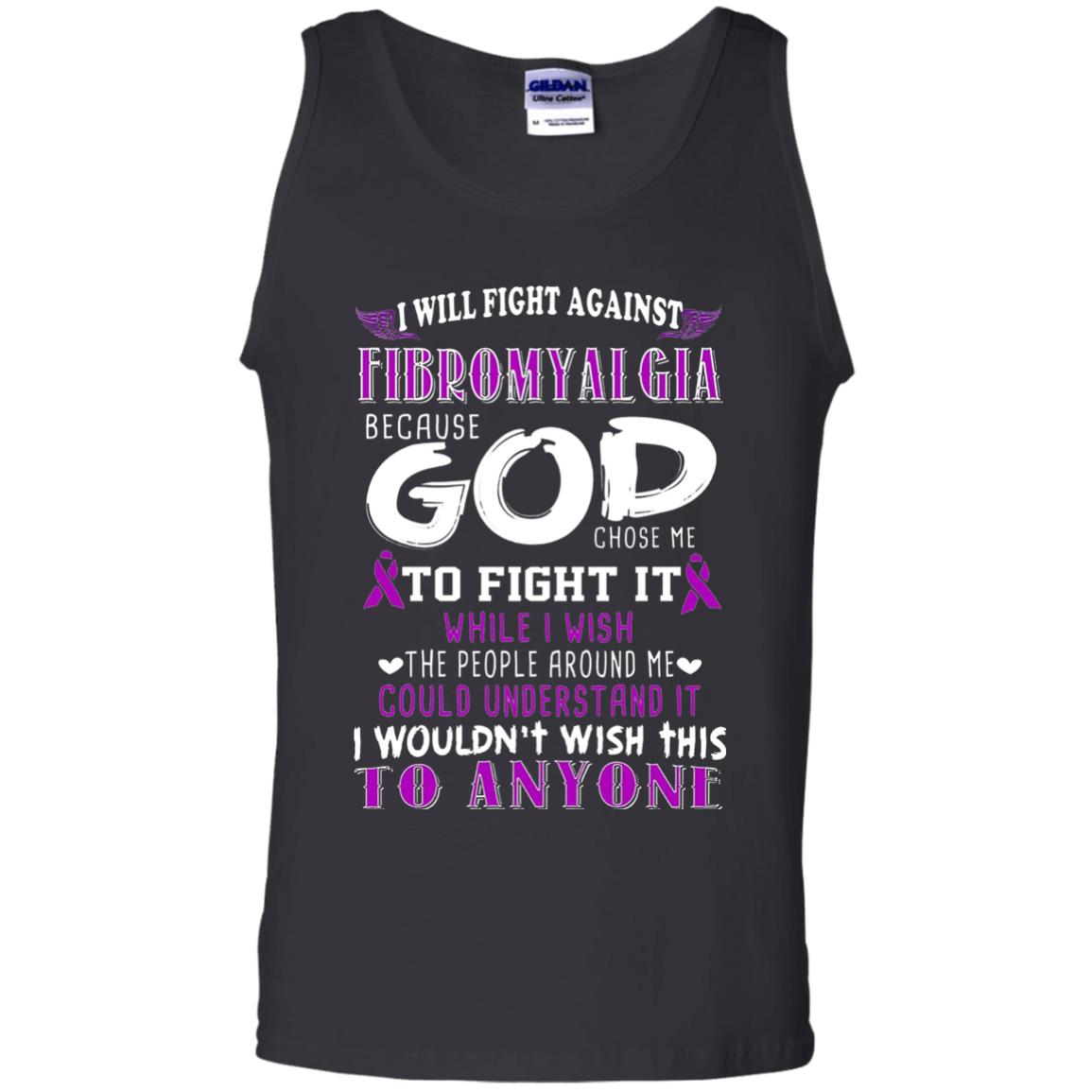 Fibromyalgia Awareness Shirt I Will Fight Against Fibromyalgia Black