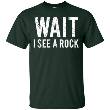 Geology T-shirt I See A Rock Forest Green
