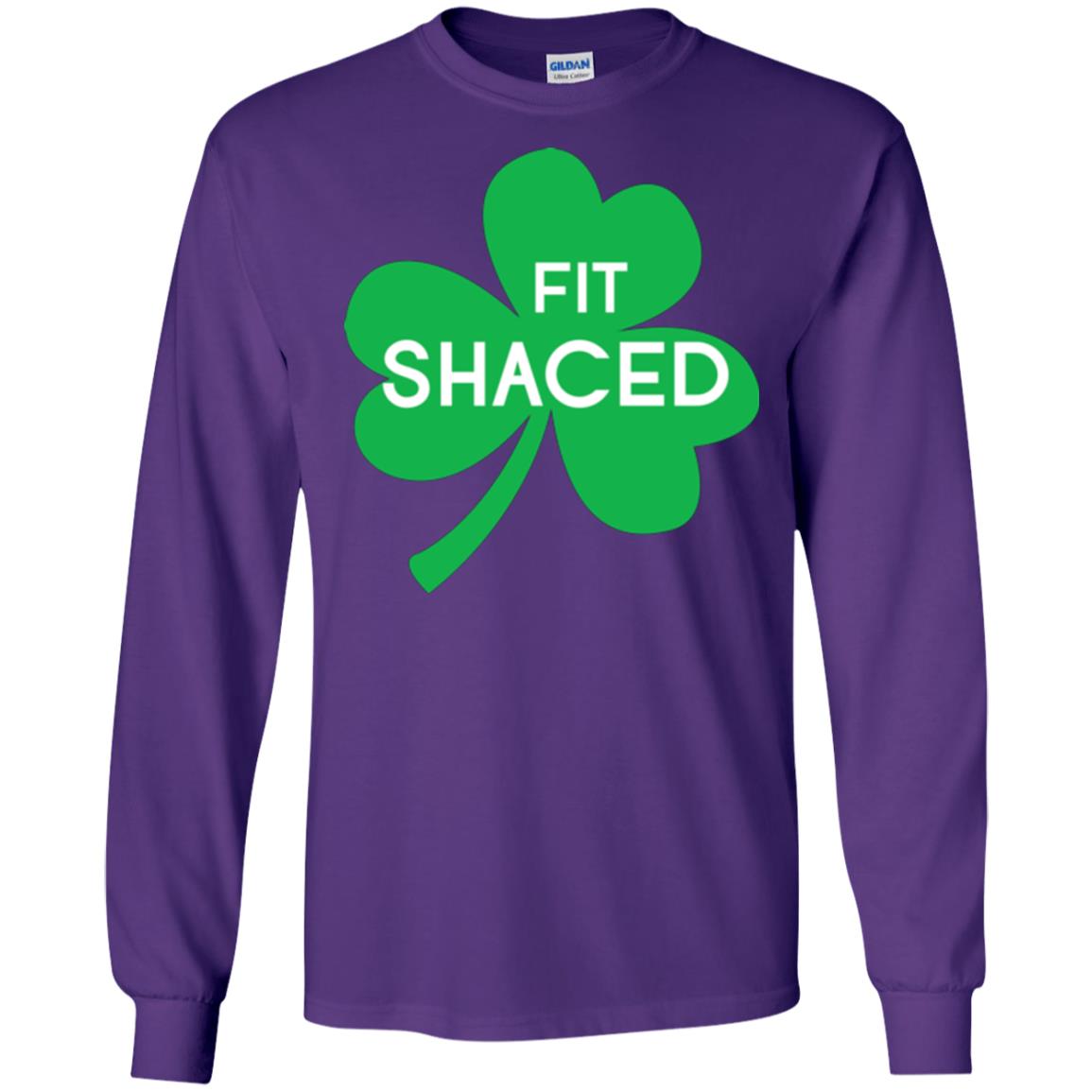 Saint Patrick's Day T-shirt Shamrocks Fit Shaced Purple