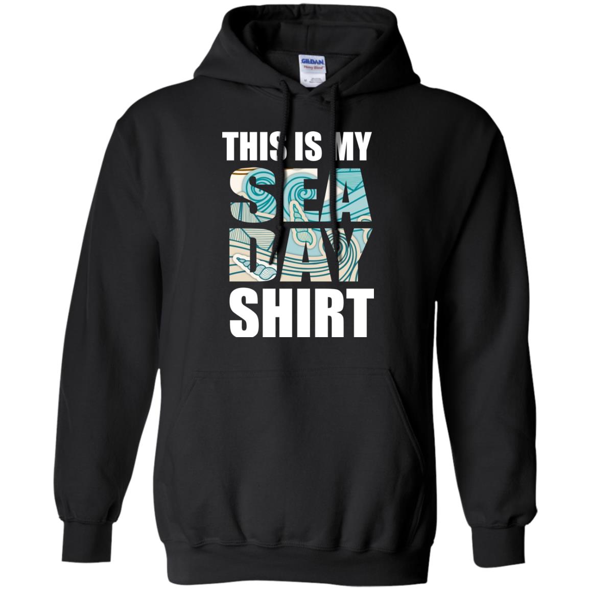 Summer Vacation T-shirt This Is My Sea Day Black
