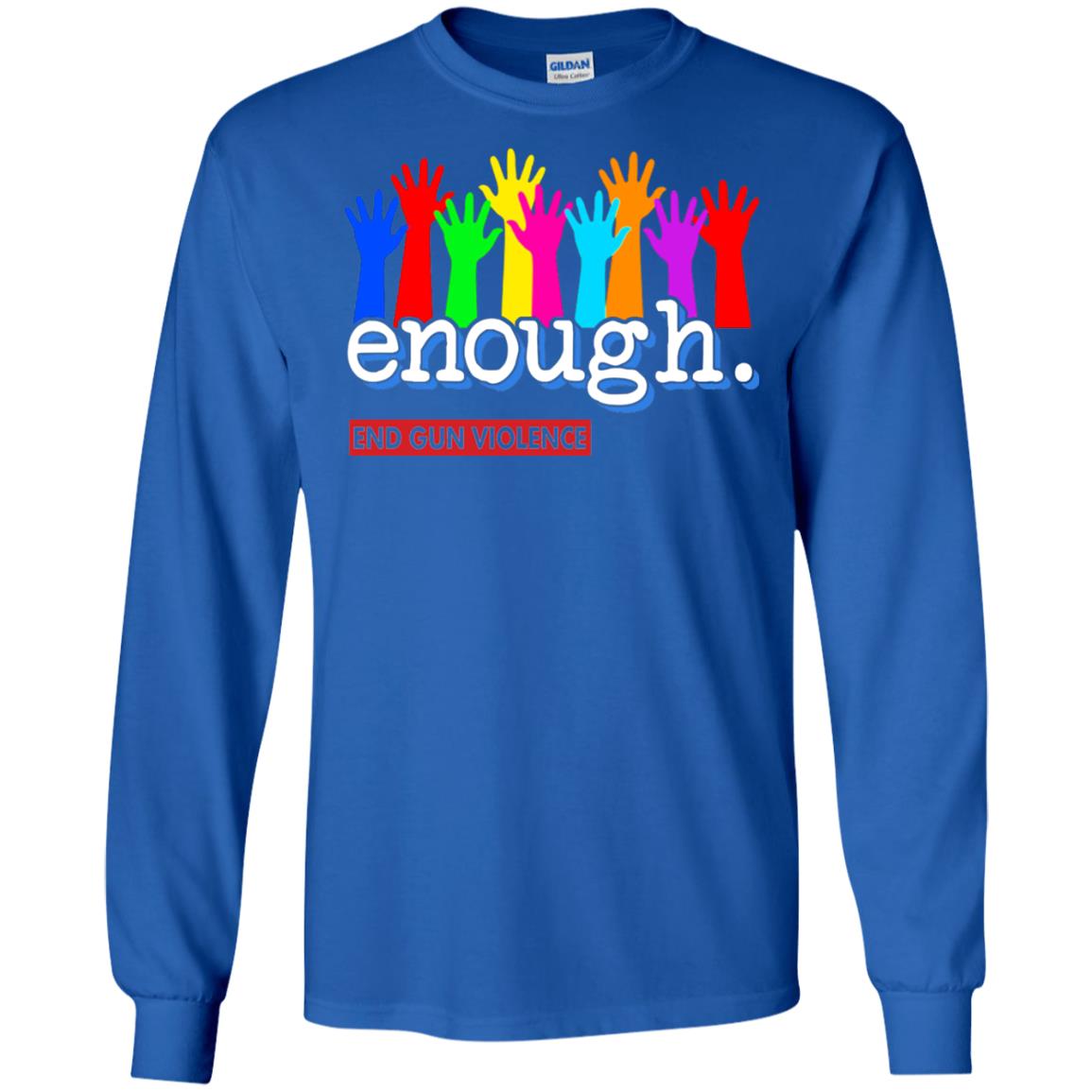 End Gun Violence Enough Gun Control T-shirt Royal