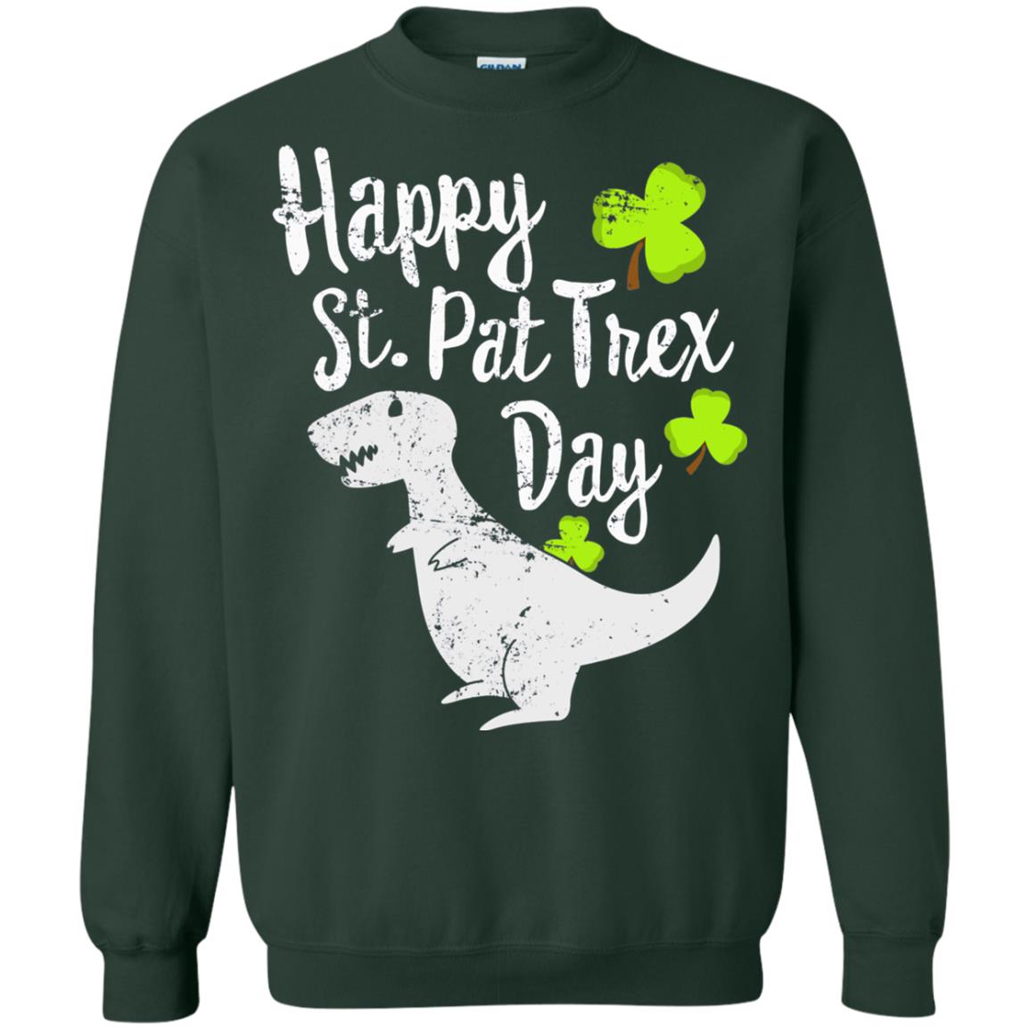 Pat T-rex Cute Stain Patricks Shirt Forest Green