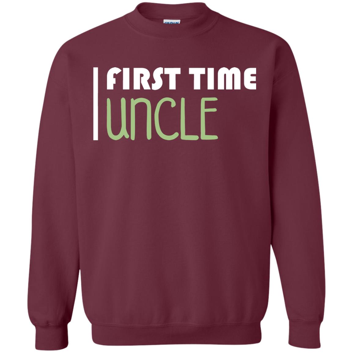 First Time Uncle New Uncle Shirt Maroon