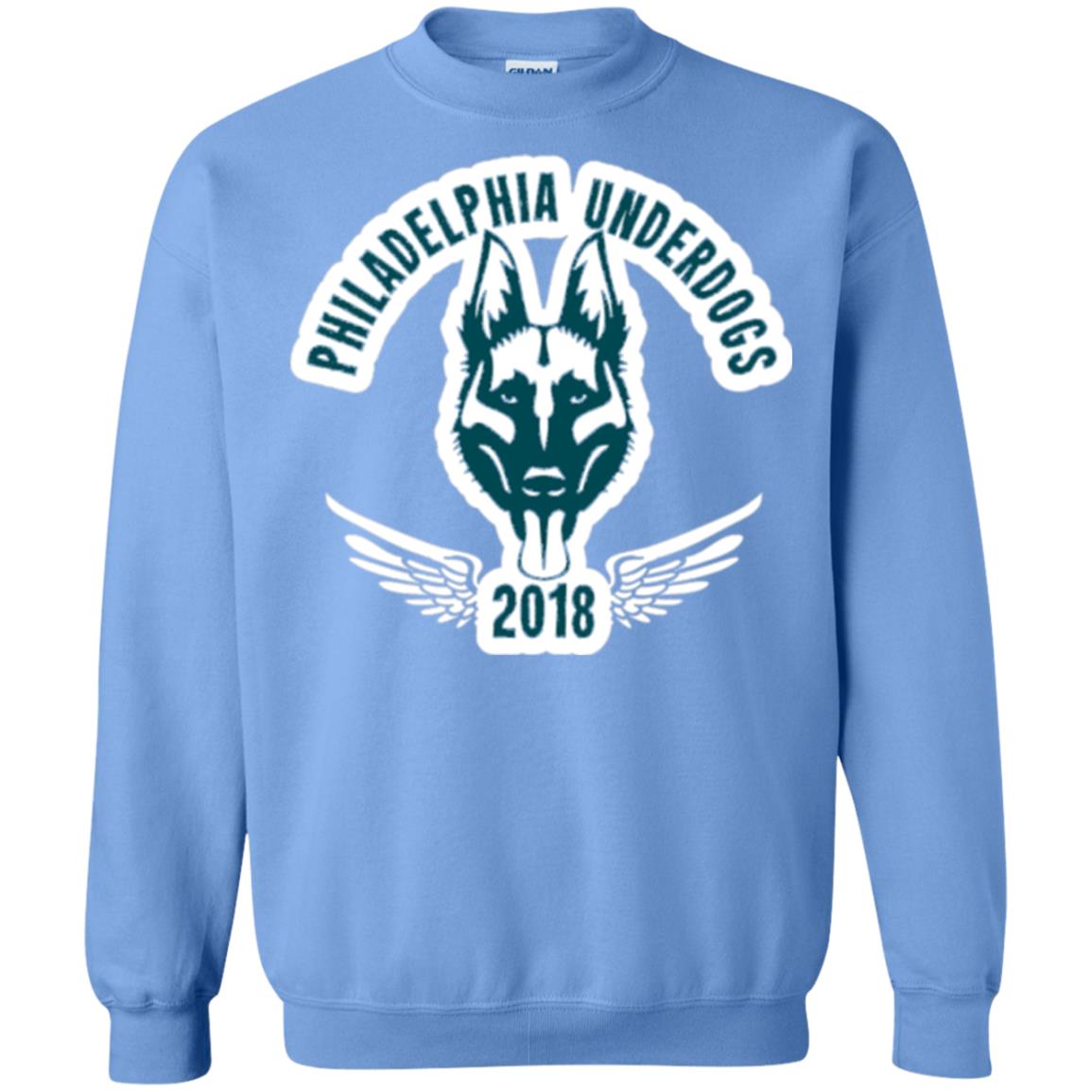 Dog Lover T-shirt Philadelphia Underdogs Carolina Blue
