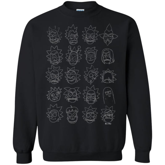 Movie T-shirt The Many Faces Of Rick Black