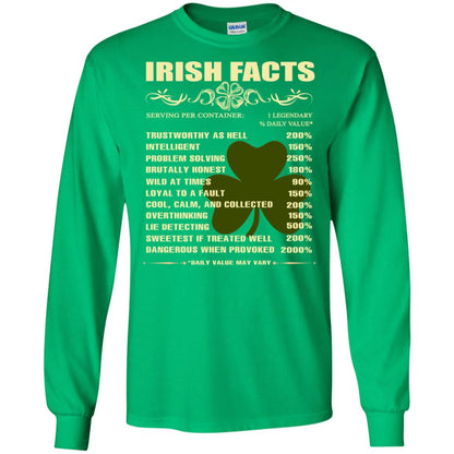 Irish Facts Intelligent Problem Solving Shirt Irish Green