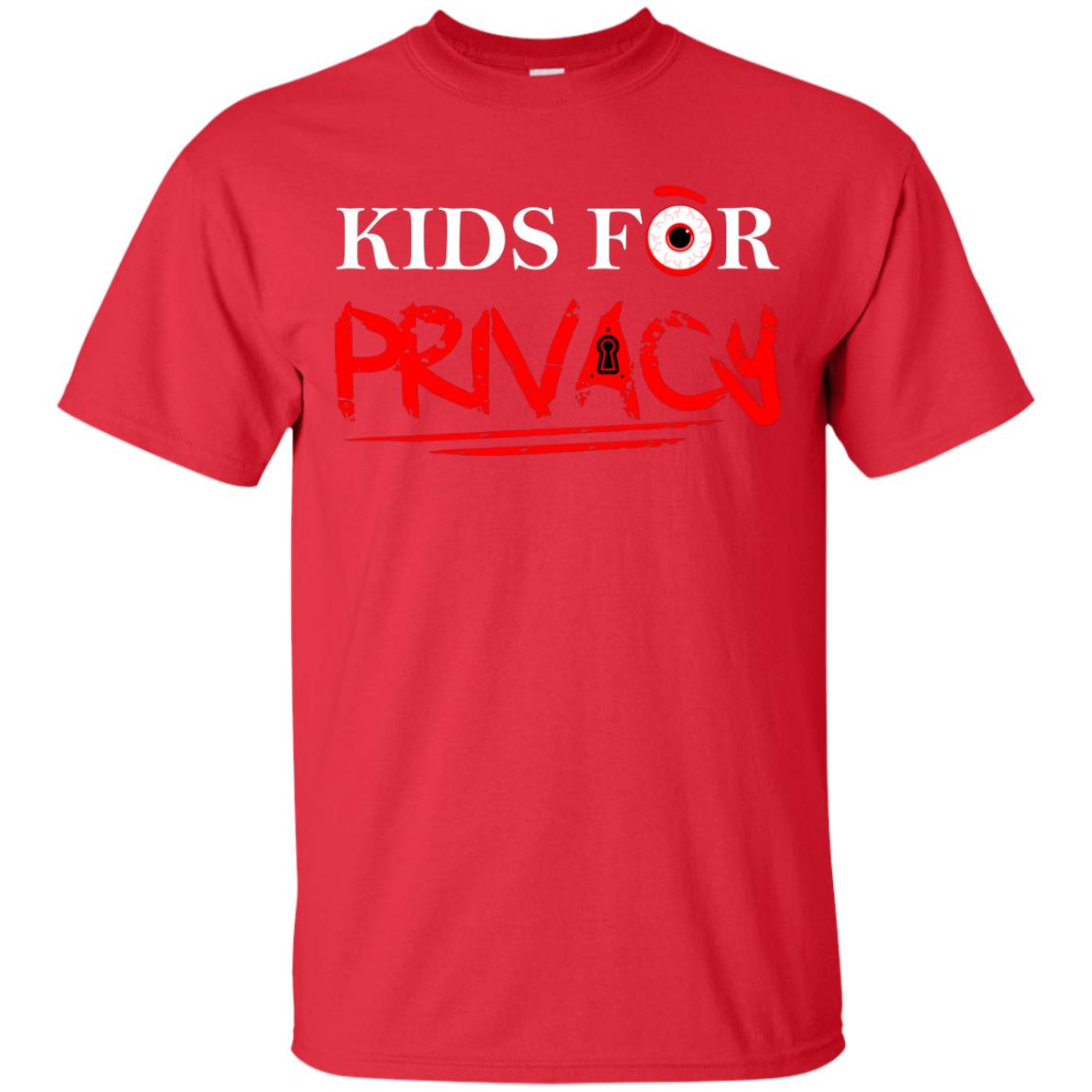 Kids For Privacy Family T-shirt Red