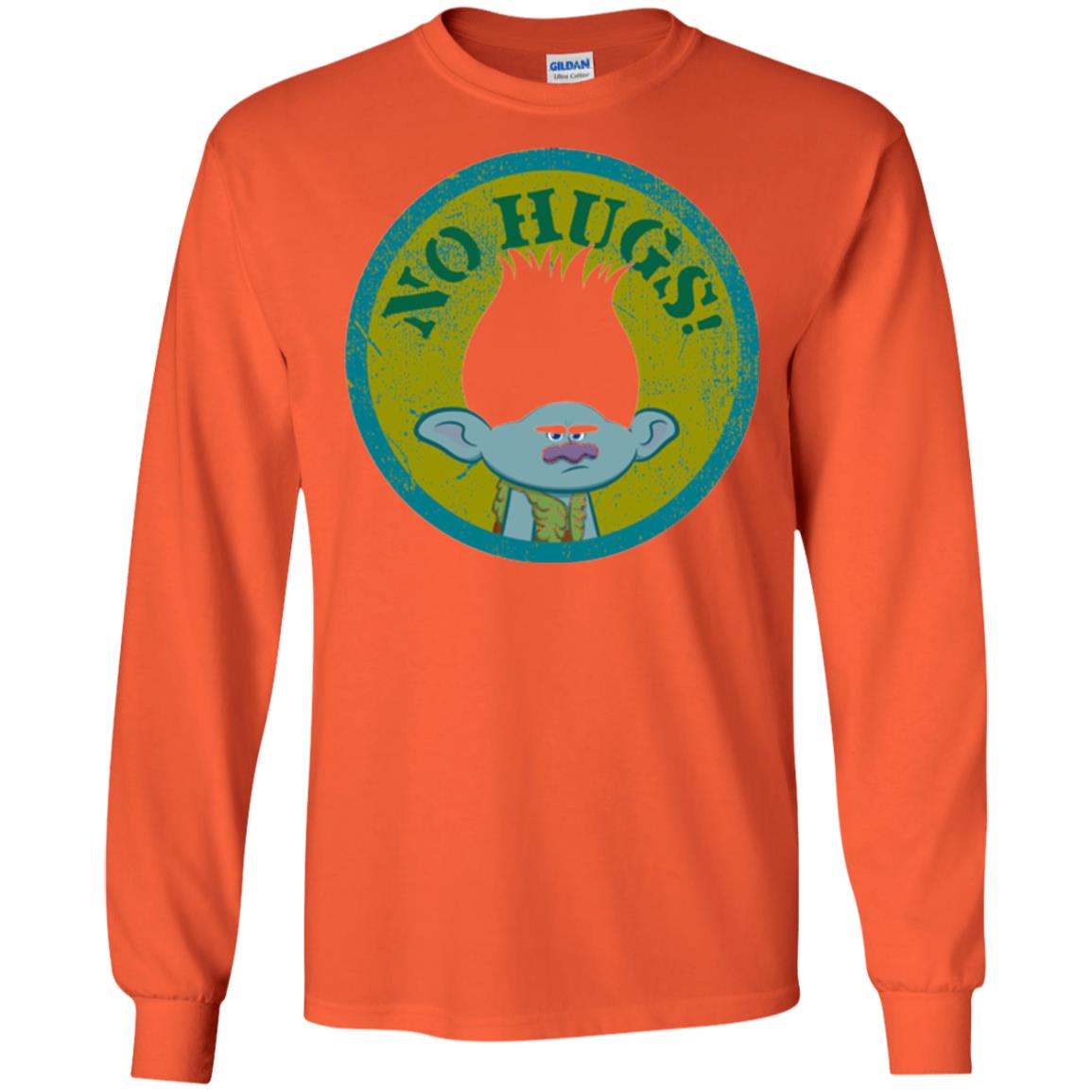 Dream Works_ Trolls No Hugs T-shirt Orange