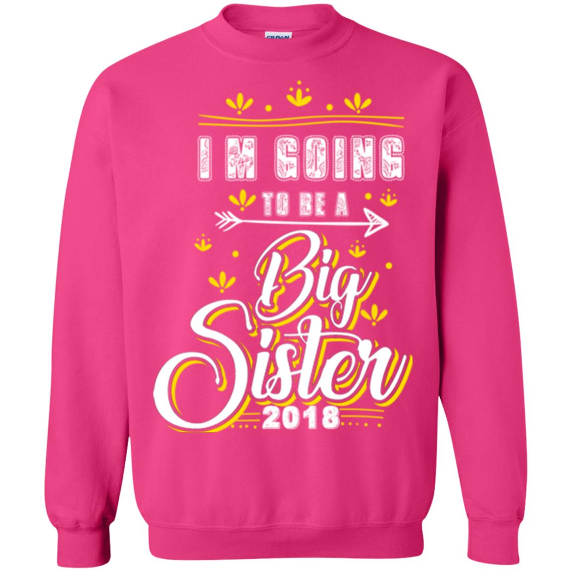 Family T-shirt I'm Going To Be A Big Sister 2018 Heliconia