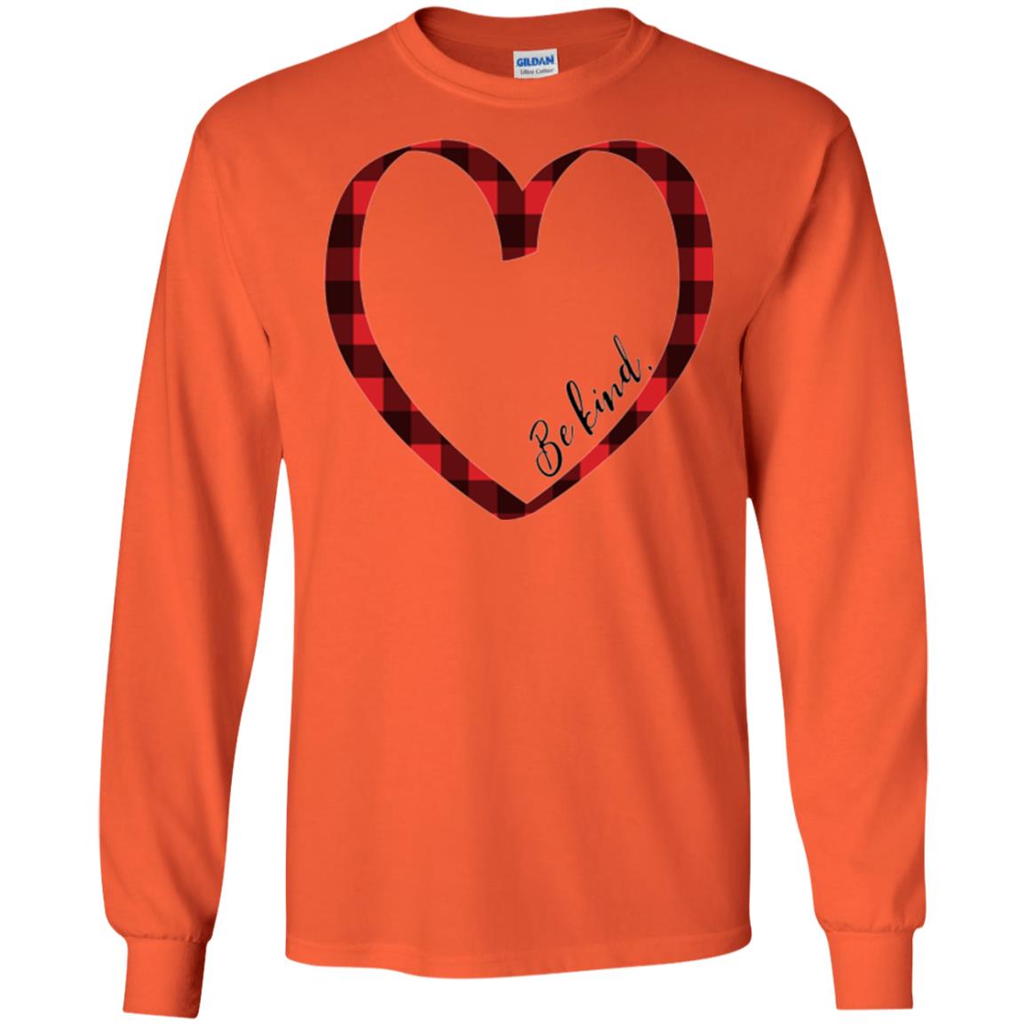 Be Kind Inspirational Motivational T-shirt Orange