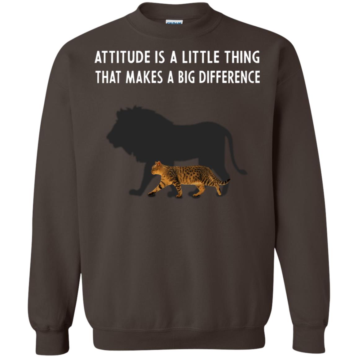 Attitude Is Little Thing That Make A Big Difference Best Quote Shirt Dark Chocolate