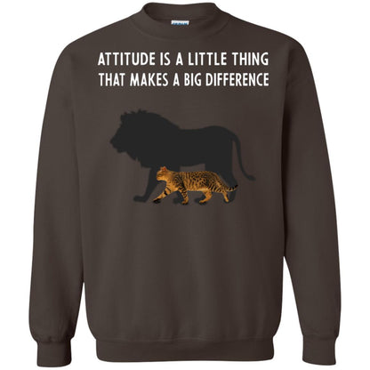 Attitude Is Little Thing That Make A Big Difference Best Quote Shirt Dark Chocolate
