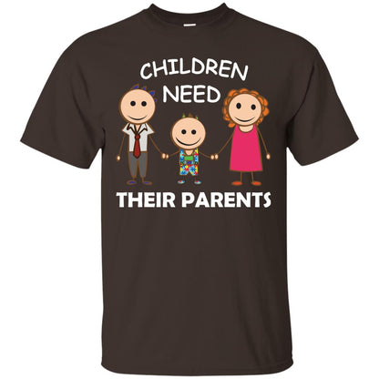 Children Need Their Parents End Separation Family Shirt Dark Chocolate