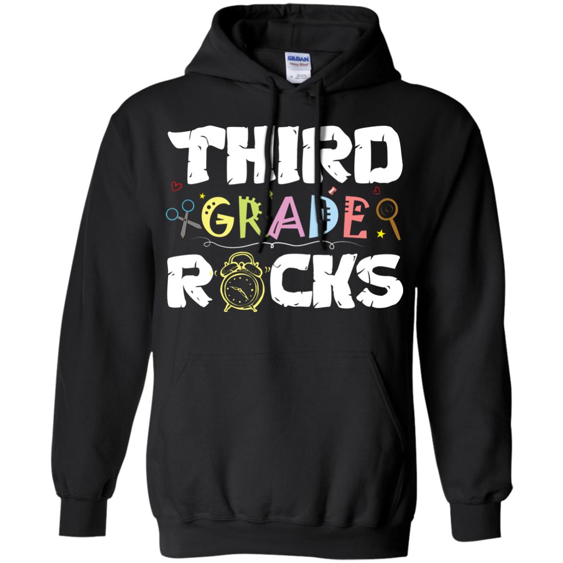 Third Grade 3rd Grade 2019 ShirtG185 Gildan Pullover Hoodie 8 oz.