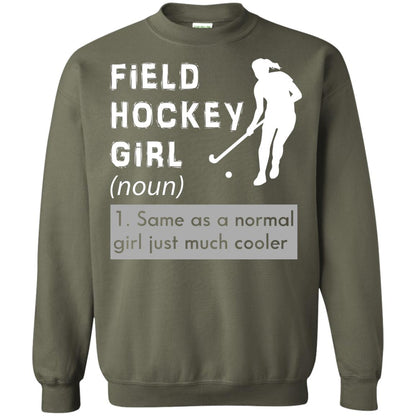 Field Hockey Girl Hockey Lover T-shirt Military Green