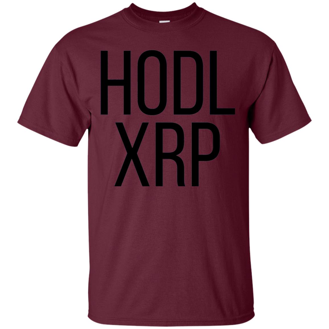 Hodl Xrp Ripple Cryptocurrency Alt Coin T-shirt Maroon