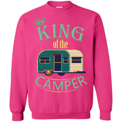 King Of The Camper Camping Lover Shirt Heliconia