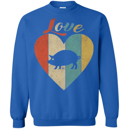 Beautiful Vintage Retro Pig Lover T-shirt Royal