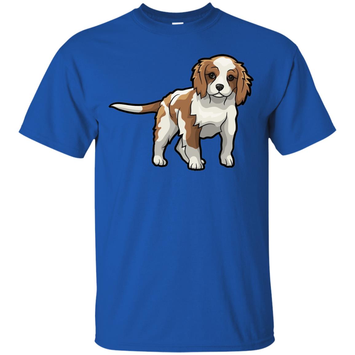 Cute Blenheim Cavalier King Charles Spaniel T-shirt Royal
