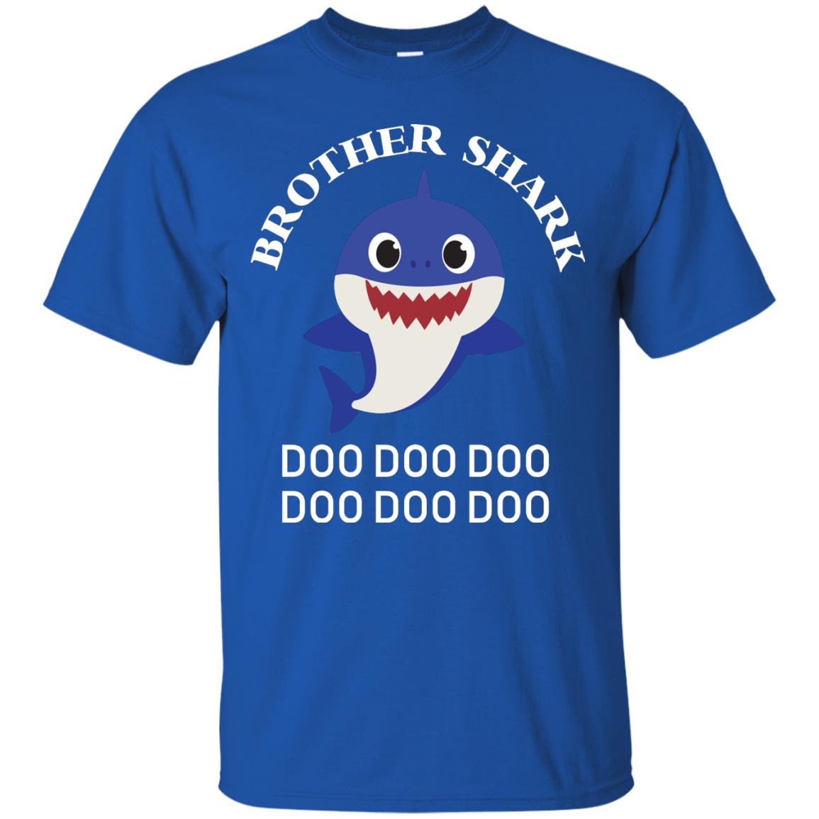 Brother Shark Family Shark Shirt Royal