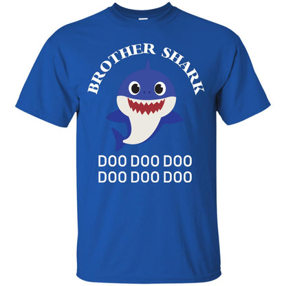 Brother Shark Family Shark Shirt Royal