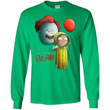 Go With The Flow It And Bean Horror Movie Shirt Irish Green