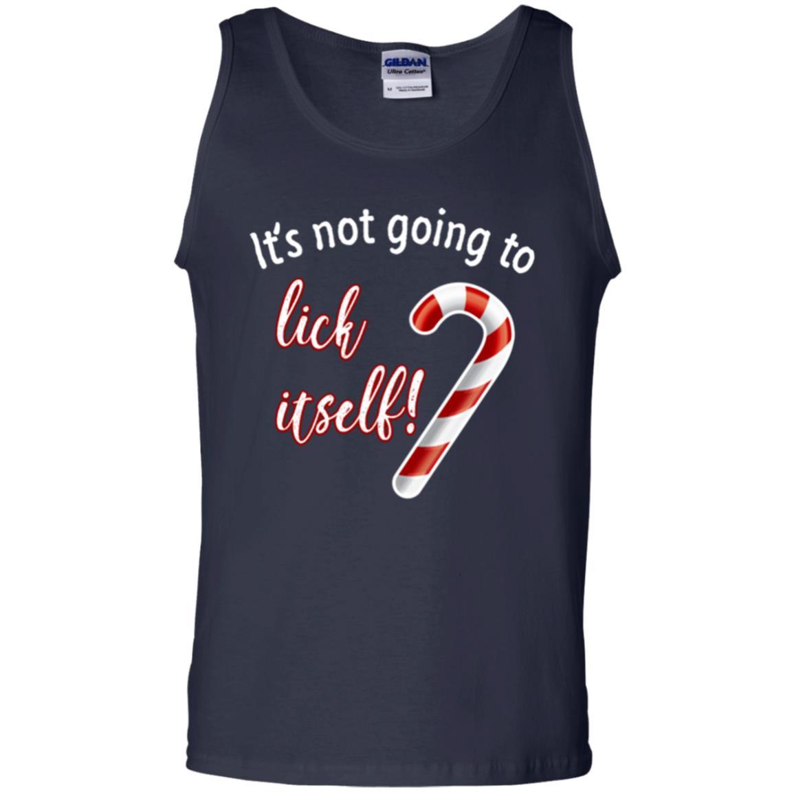 Christmas T-shirt It's Not Going To Lick Itself Navy