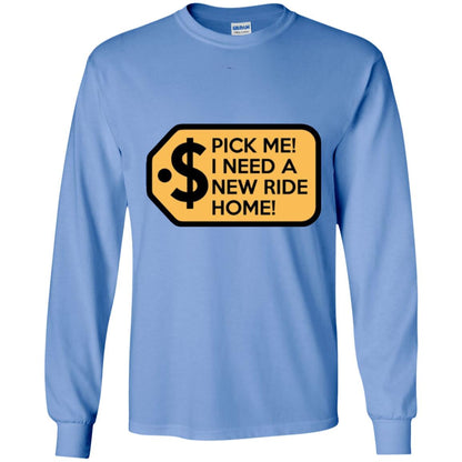 Pick Me I Need A New Ride Home Game Show T-shirt Carolina Blue
