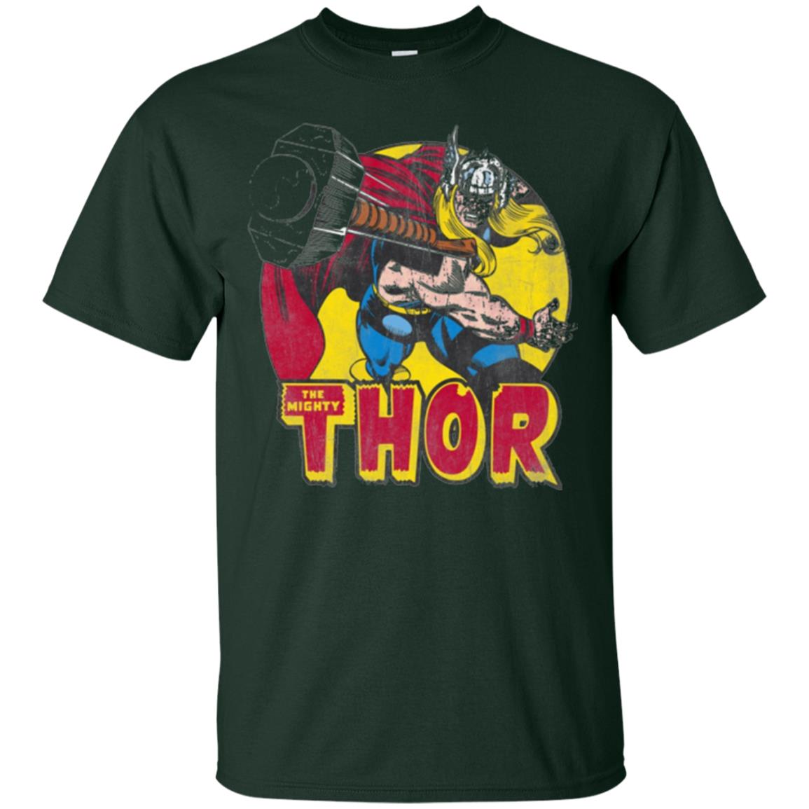 Comic Marvel T-shirt The Mighty Thor Forest Green