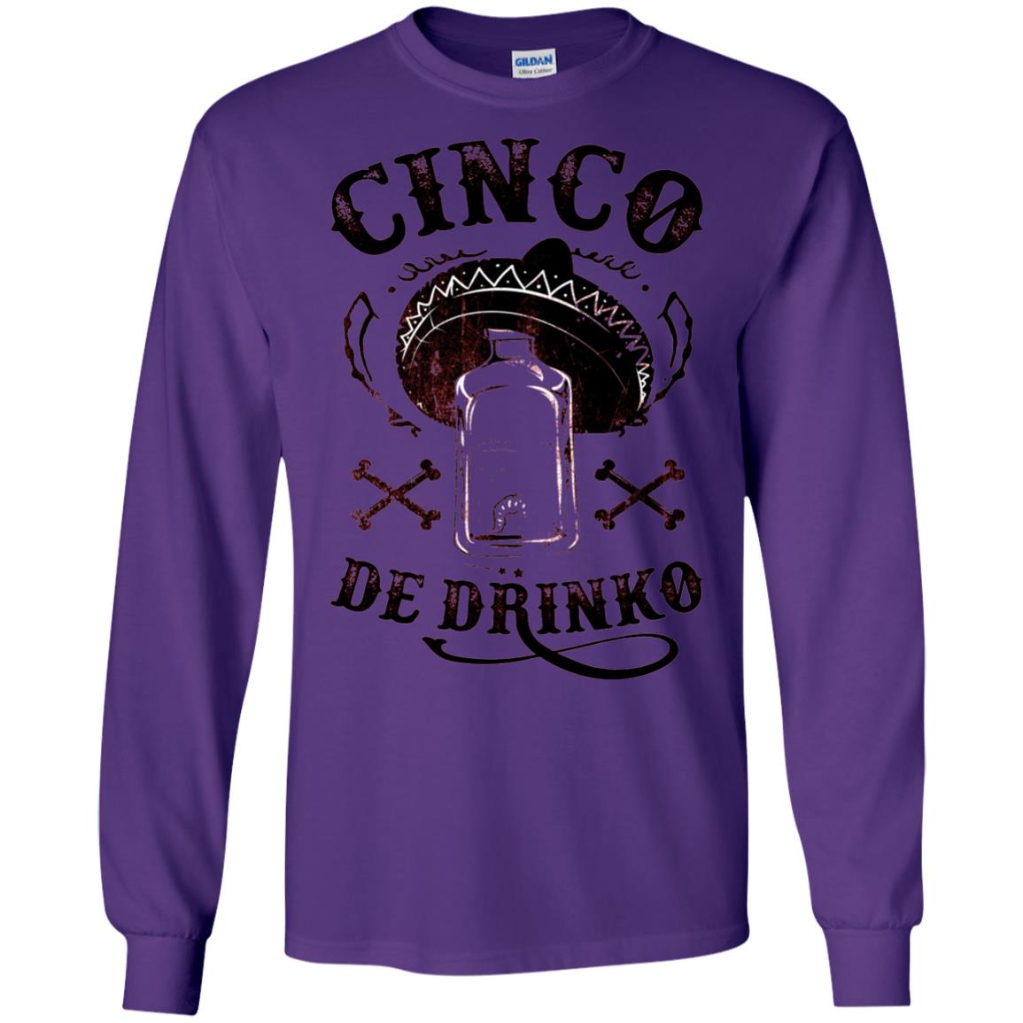 Badass Cinco De Drinko T-shirt Funny Cinco De Mayo Purple