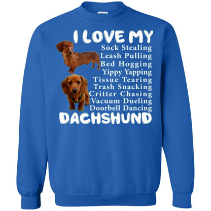 Dachshund T-shirt Sock Stealing Bed Hogging Royal