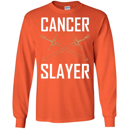 Cancer Slayer Cancer Survivor Shirt Orange