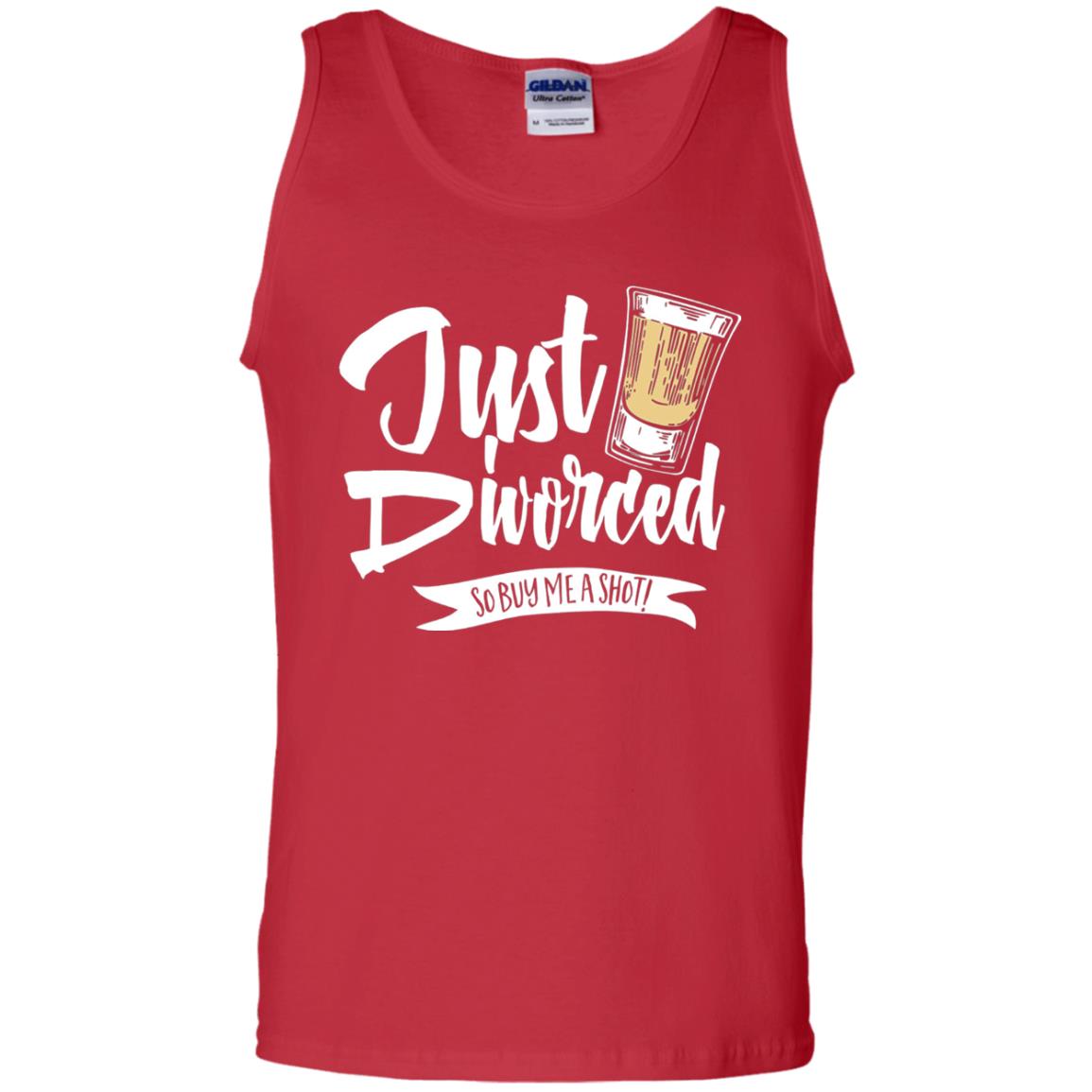 Party Break-up Single T-shirt Just Divorced Buy Me A Shot Red